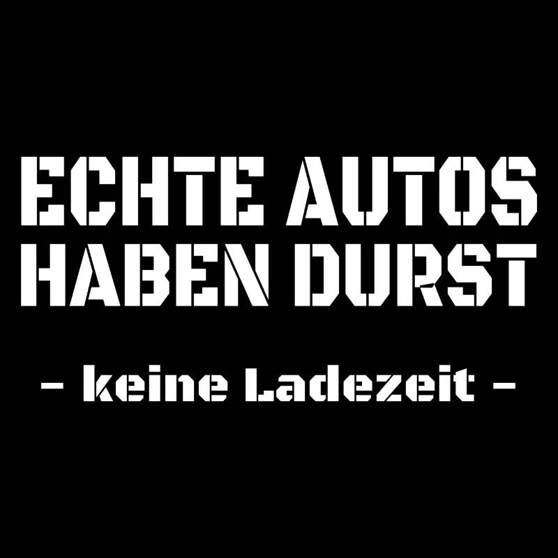 Echte Autos haben Durst und keine Ladezeit
