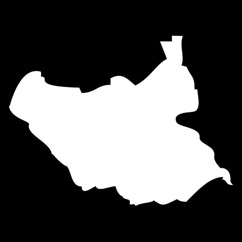 South Sudan map flag
