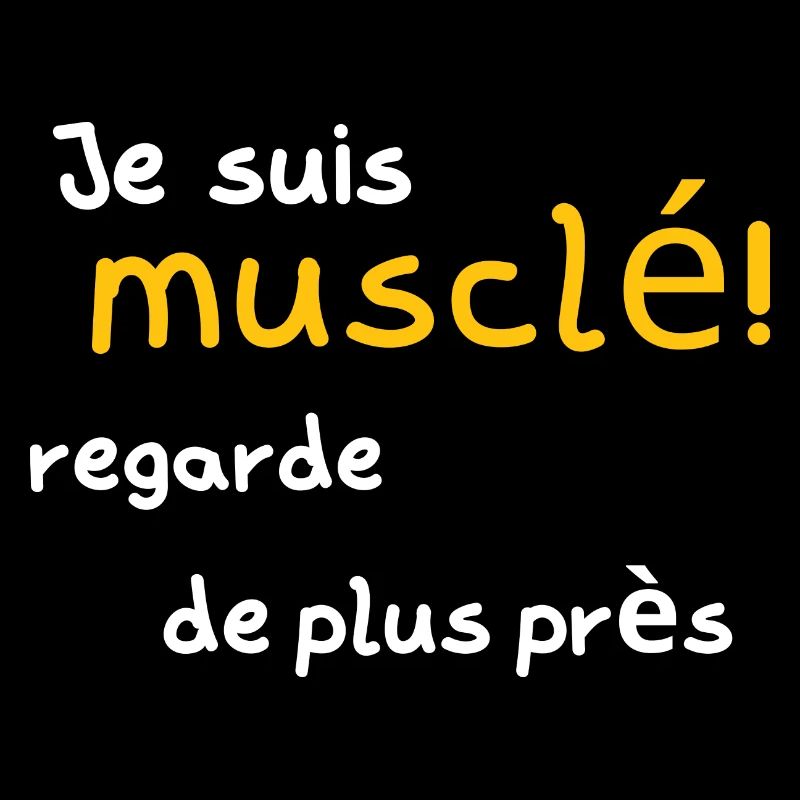 Ich bin muskulös, schau dir das genauer an
