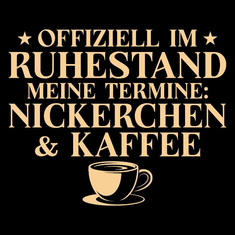 Ruhestand Termine Nickerchen und Kaffee