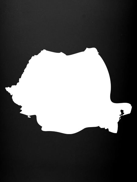 Romania map flag
