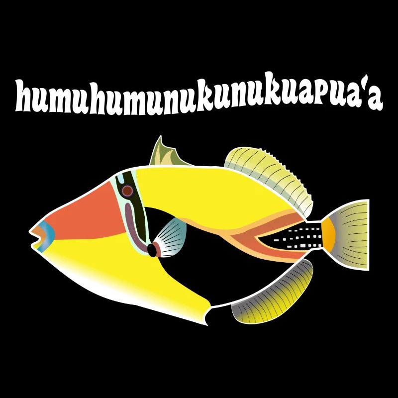 Hawaii Fisch Drückerfisch Geschenk Idee