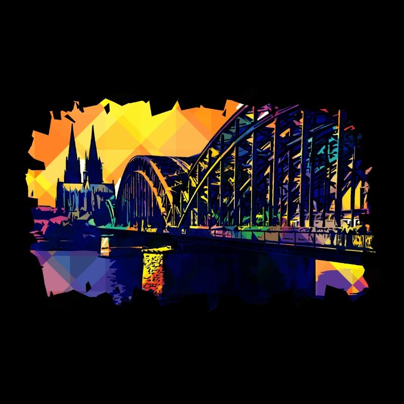 Cologne Popart cathedral view