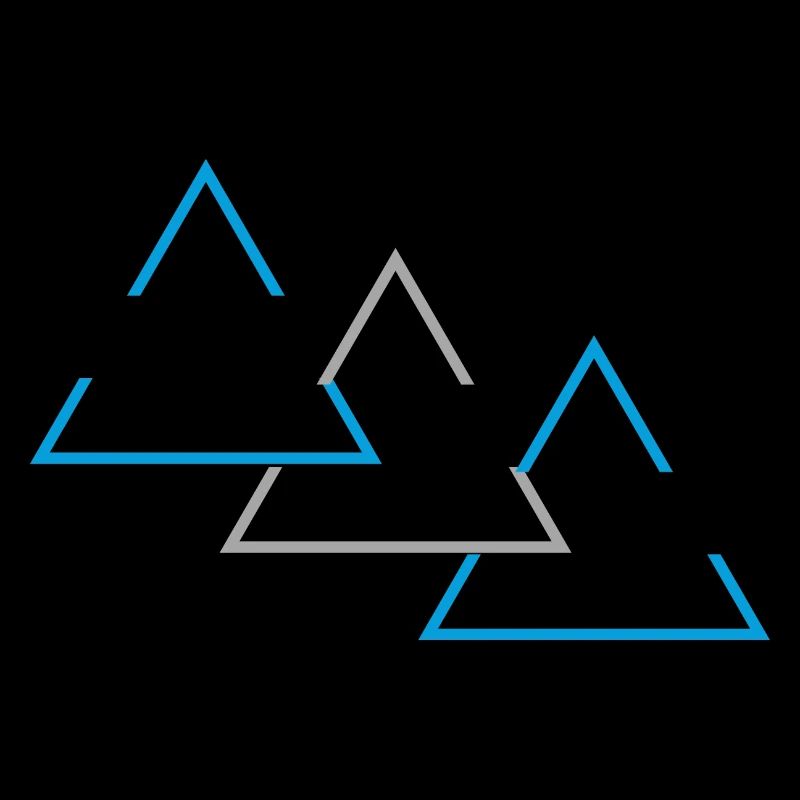 "Triangle geometric print"