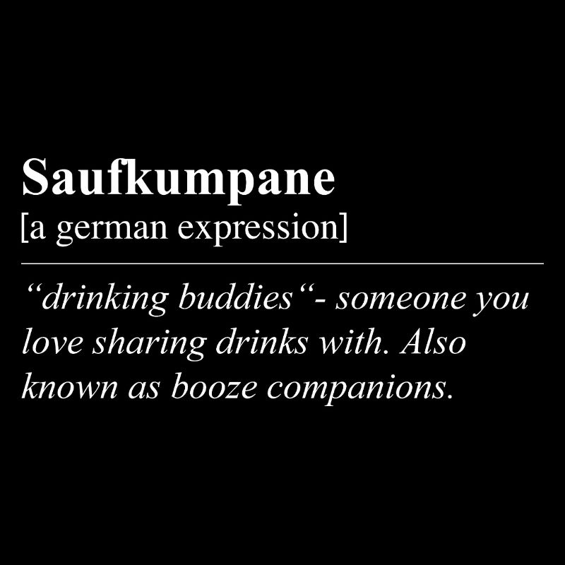 Compagnons de boisson Idiome allemand amusant
