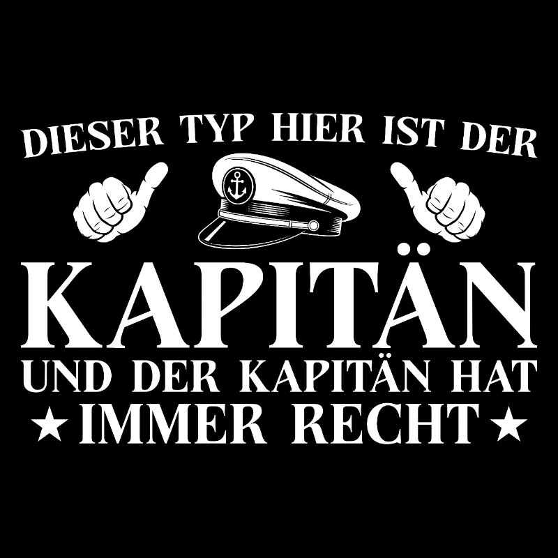 Motorboot Kapitän hat immer recht