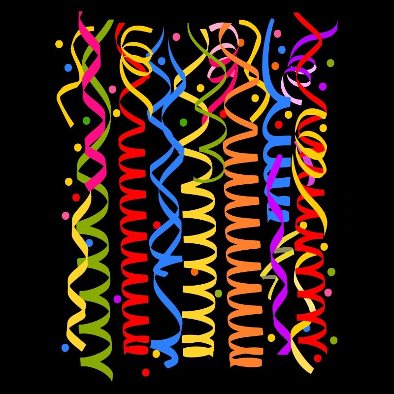 Karneval Fasching Kostüm Silvester Luftschlangen