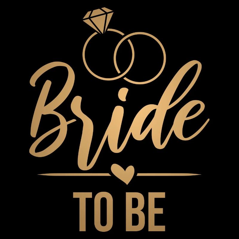 Mariée à être - future mariée - or