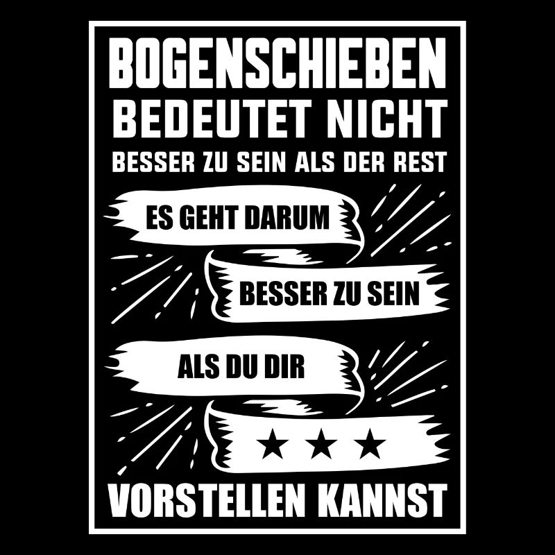 Bogenschießen T-Shirt Pfeil Bogen Armbrust Geschen