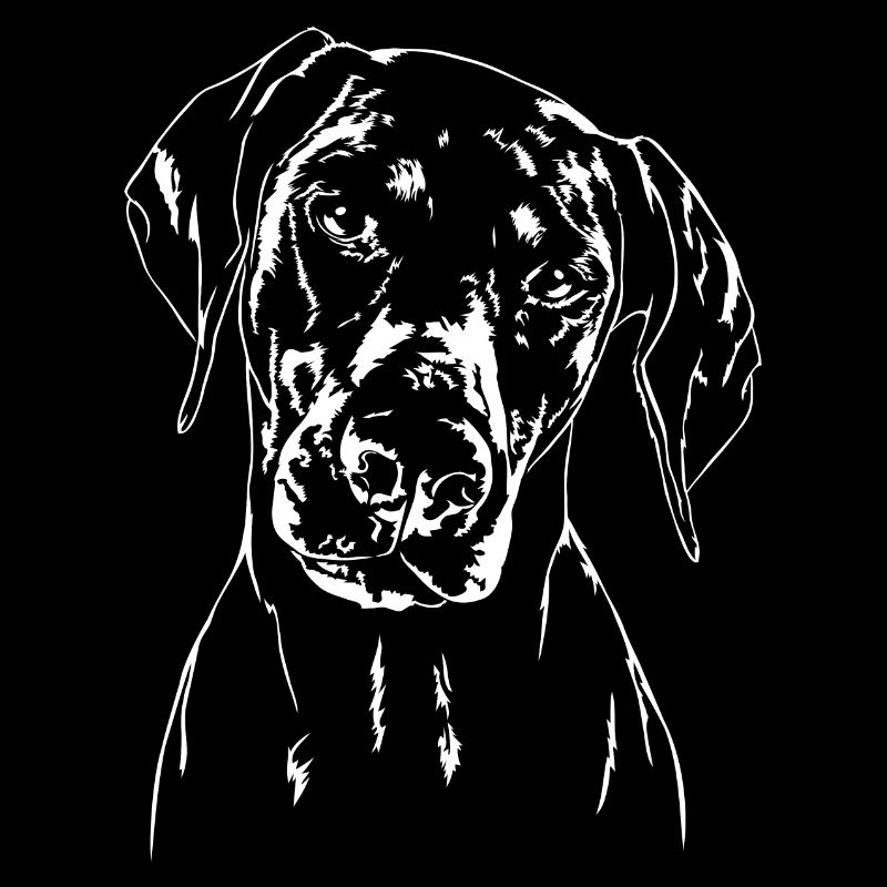 DOBERMANN Doberman dog portrait IGP Wilsigns