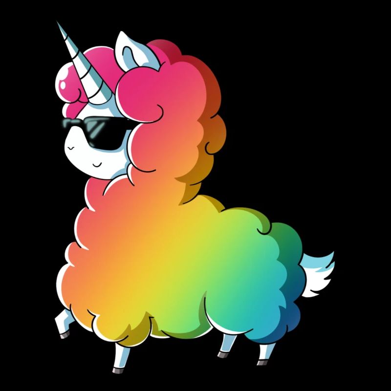 Fluffy Regenbogen Einhorn