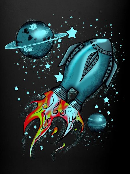 Rocket in space