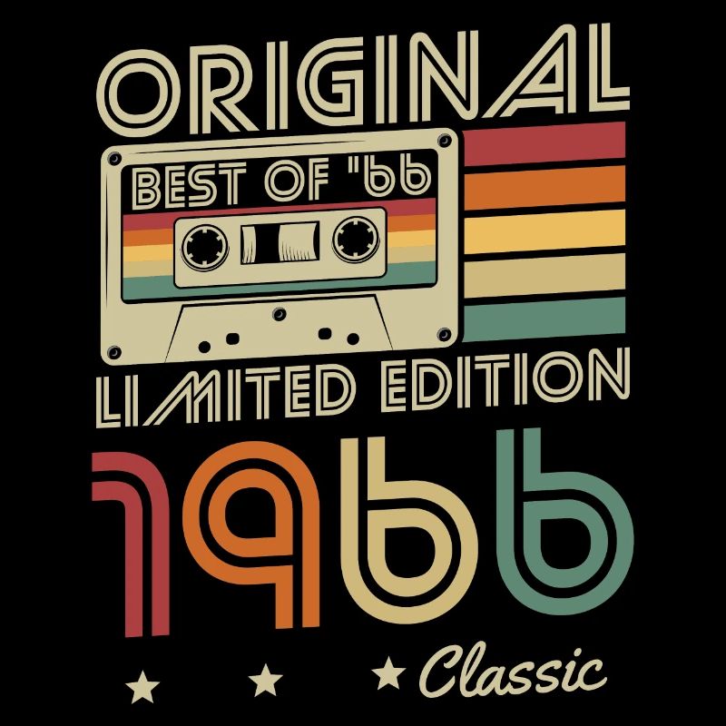 Original 1966 millésime né rétro anniversaire