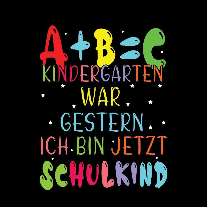 Kinder Shirt ABC - Kindergarten War Gestern