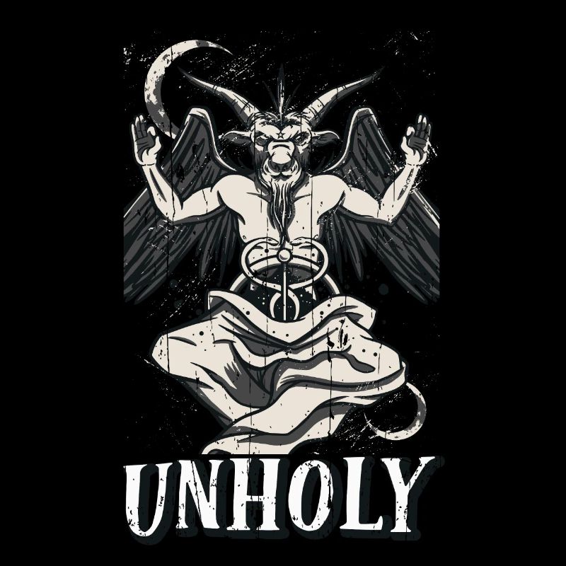 Baphomet Devil Tarot Card Occulte Gothique Impie