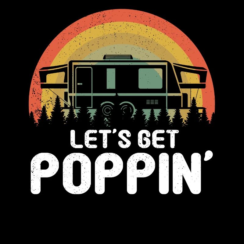 Retro Vintage Camp Camper Motor Home Camping