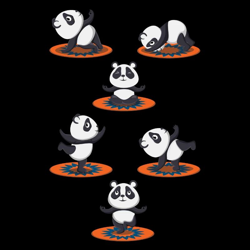 Zen Namaste Méditation Animale Mignon Panda Yoga