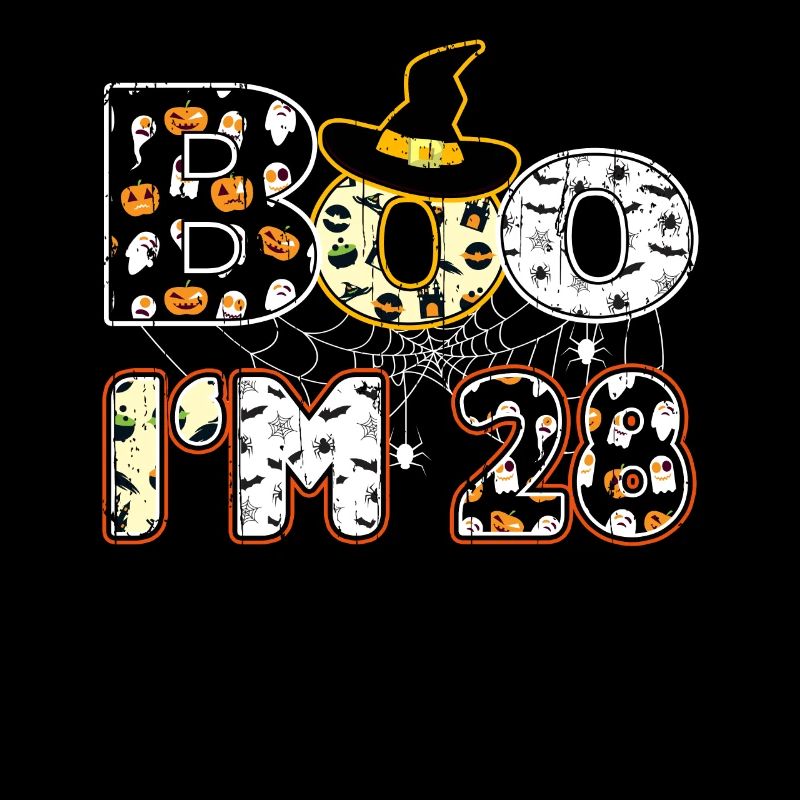 Halloween Pattern Spider Creatures Birth Age 28