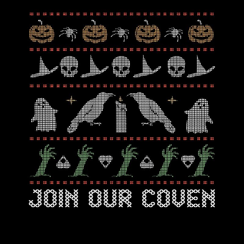 Stitch Pattern Horror Creatures Coven Halloween