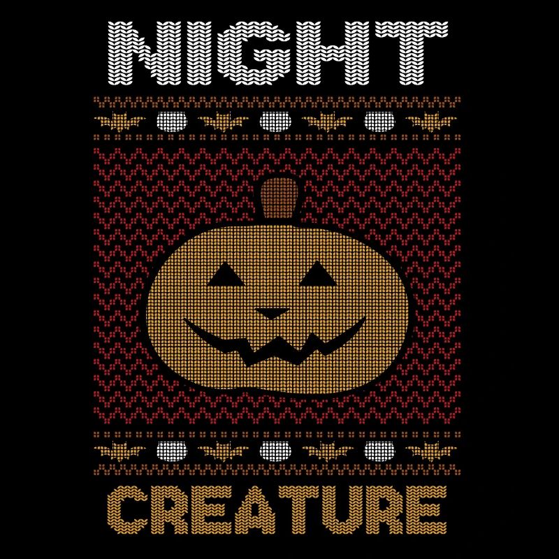 Stitch Pattern Citrouille Nuit Créature Halloween