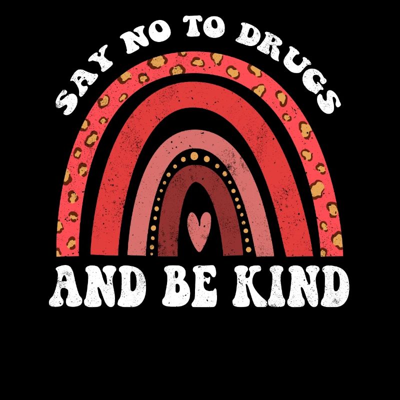 Kind Rainbow Ribbon Week Sensibilisation Porter rouge