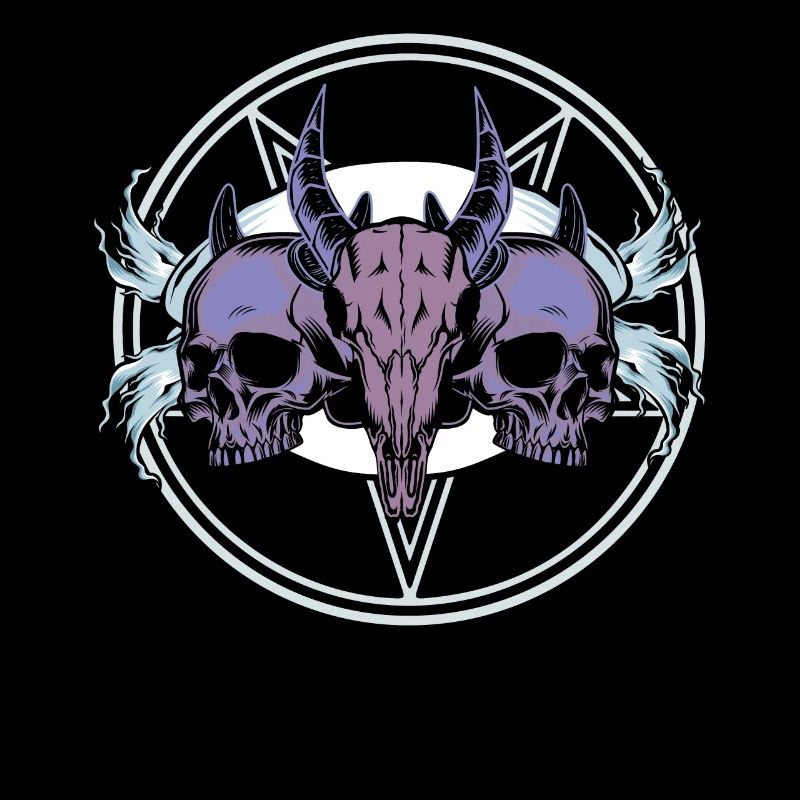 Occulte Satanique Wendigo Bone Gothique Halloween