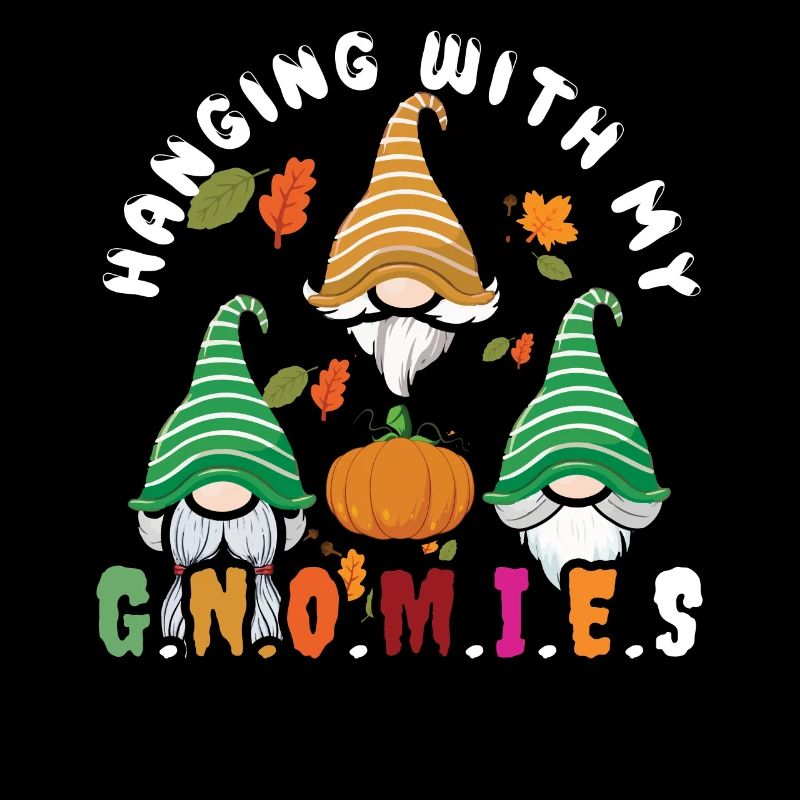 Pumpkin With Gnome Fall Thanksgiving Season Autumn