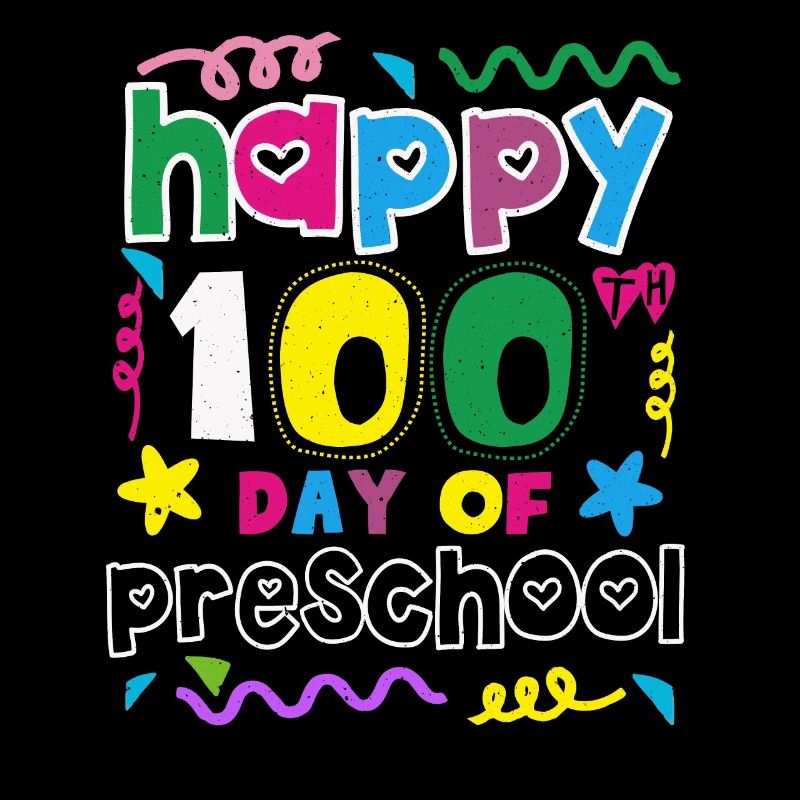 100e jour préscolaire Joyeux 100 jours d’école