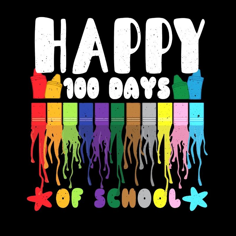 Couleur Étudiant Joyeux 100e jour 100 jours d’école