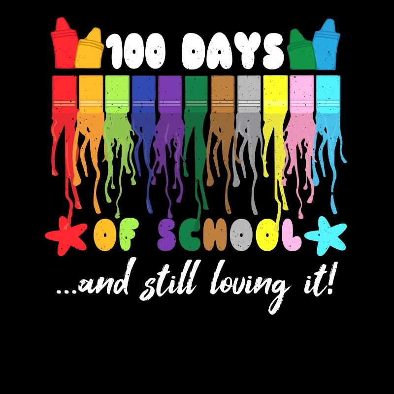 Farbe 100. Tag Immer noch Liebe 100 Tage Schule