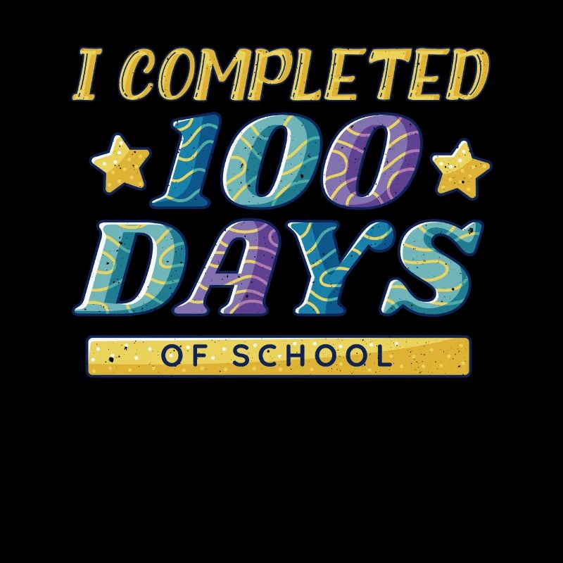 Kunststudent vollendete 100. Tag 100 Tag der Schule