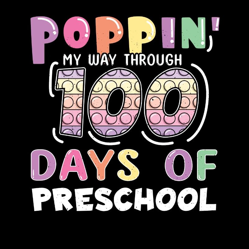 100e jour de bulle pop préscolaire 100 jours d’école