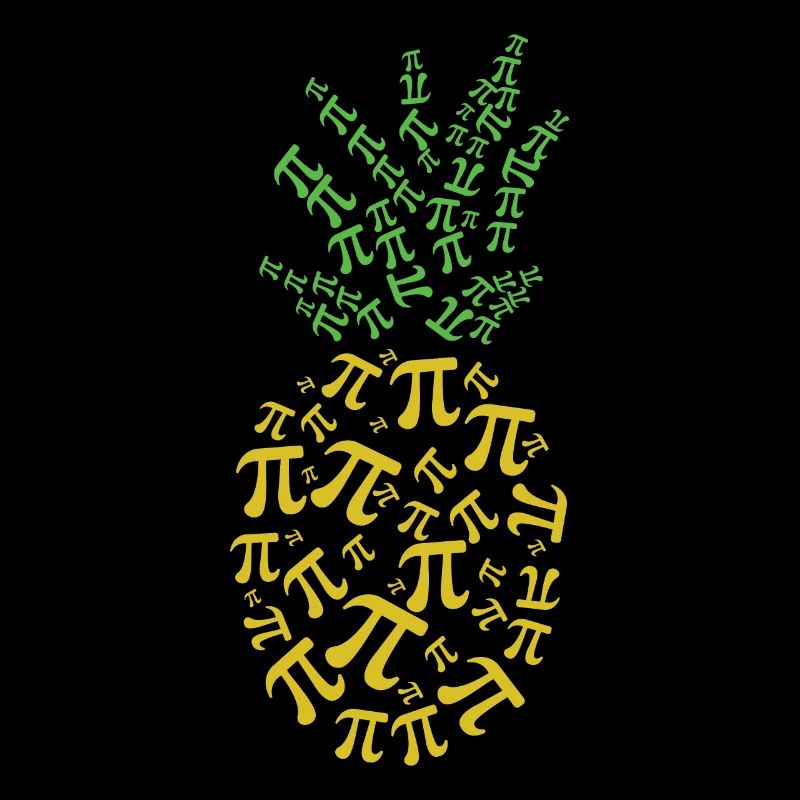 Ananas Pi Math Vacances Mathématiques Drôle Pi