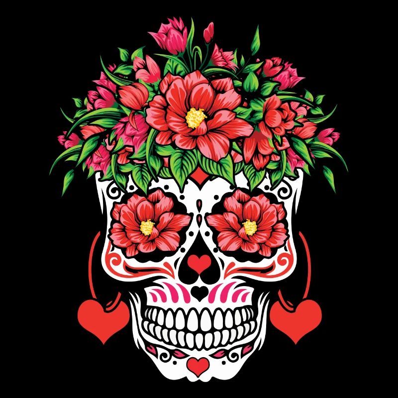 Valentines Sugar Bone Muertos Day Halloween