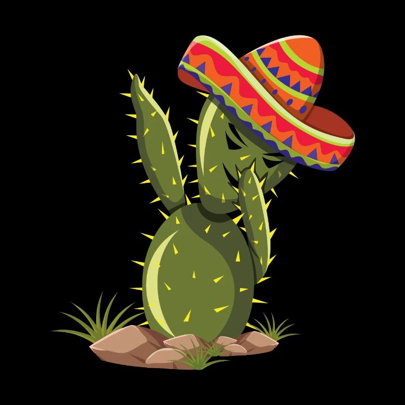 Dab Dabbing Cactus Taco Happy Cinco De Mayo