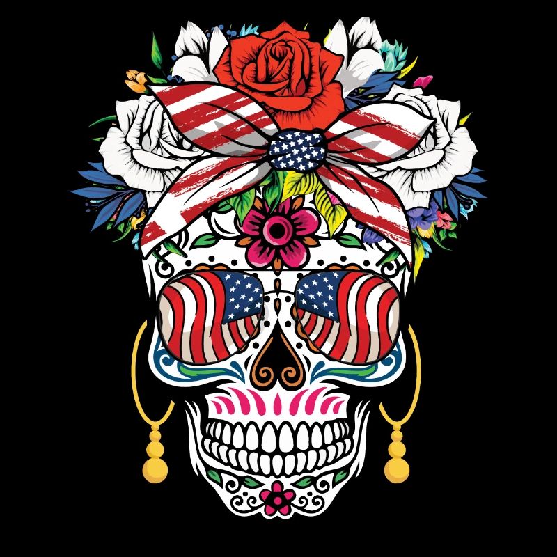 4. Juli Dia de Muertos 4. Juli Unabhängigkeit
