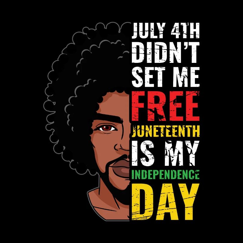 July 4 Heart Juneteenth Black History