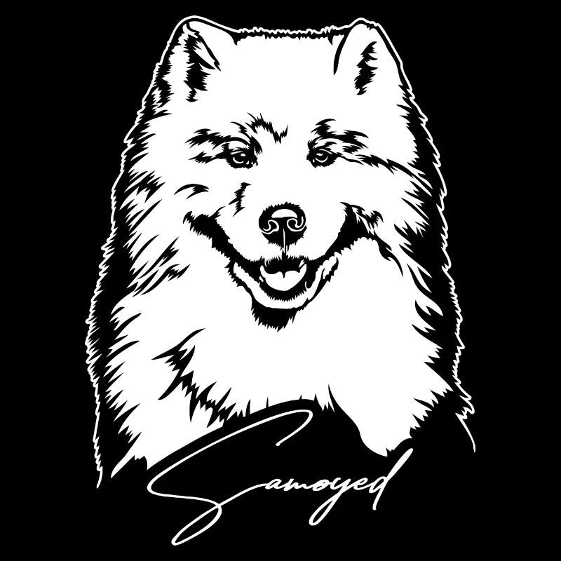 Samoyed Portrait Dog Dogs Wilsigns
