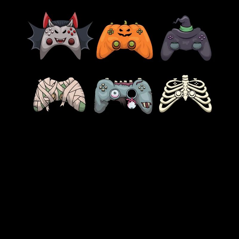 Gaming Gamer Game Controller Monster Halloween