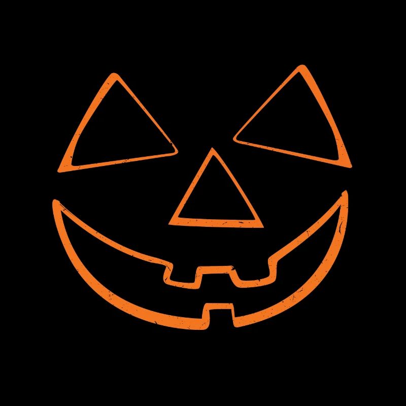 Pumpkin Head Face Lazy Halloween Pumpkin