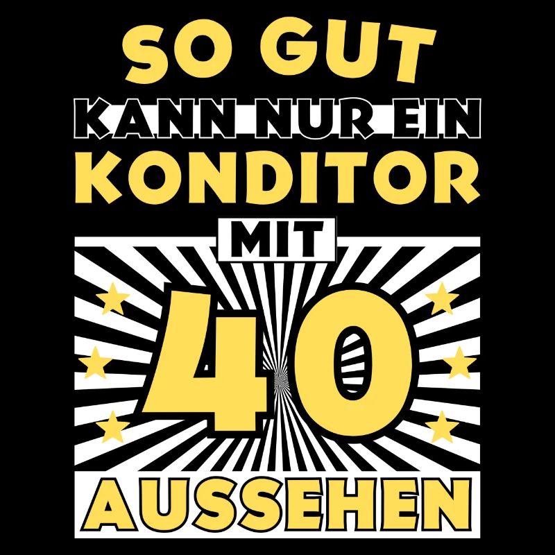 So gut kann nur ein Konditor mit 40 aussehen