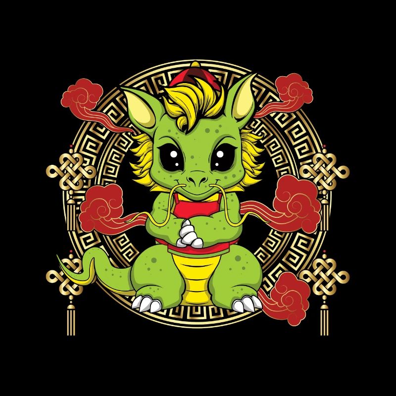 Nouvel An Chinois Du Dragon Chinois Drôle
