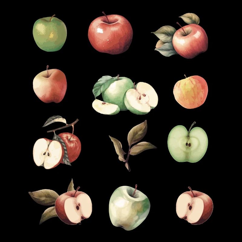 Différentes variétés de pommes