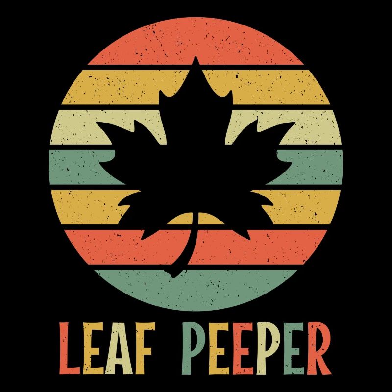 Leaf Peeper Foliage Leaf Peeping Retro Vintage