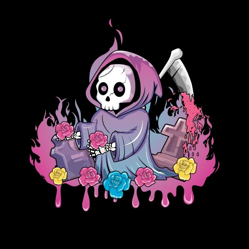 Grim Skeleton Kawaii Occult Satanic Pastel Gothic