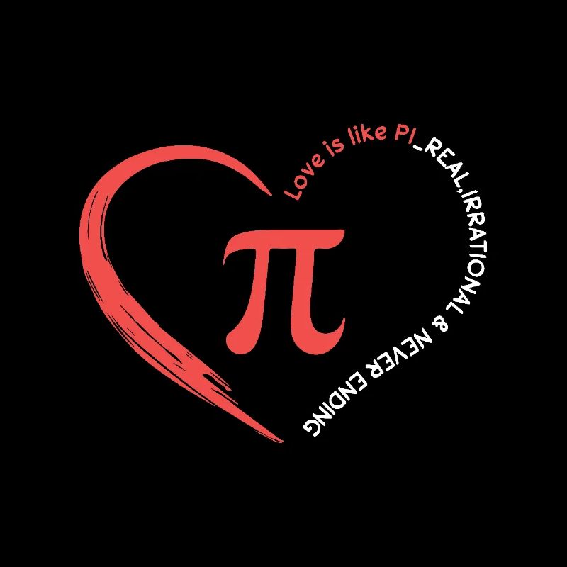 Liebe Ist Wie Pi Real Irrational Never Ending