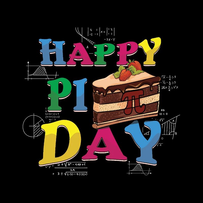 Bonne journée Pi avec gâteau et maths