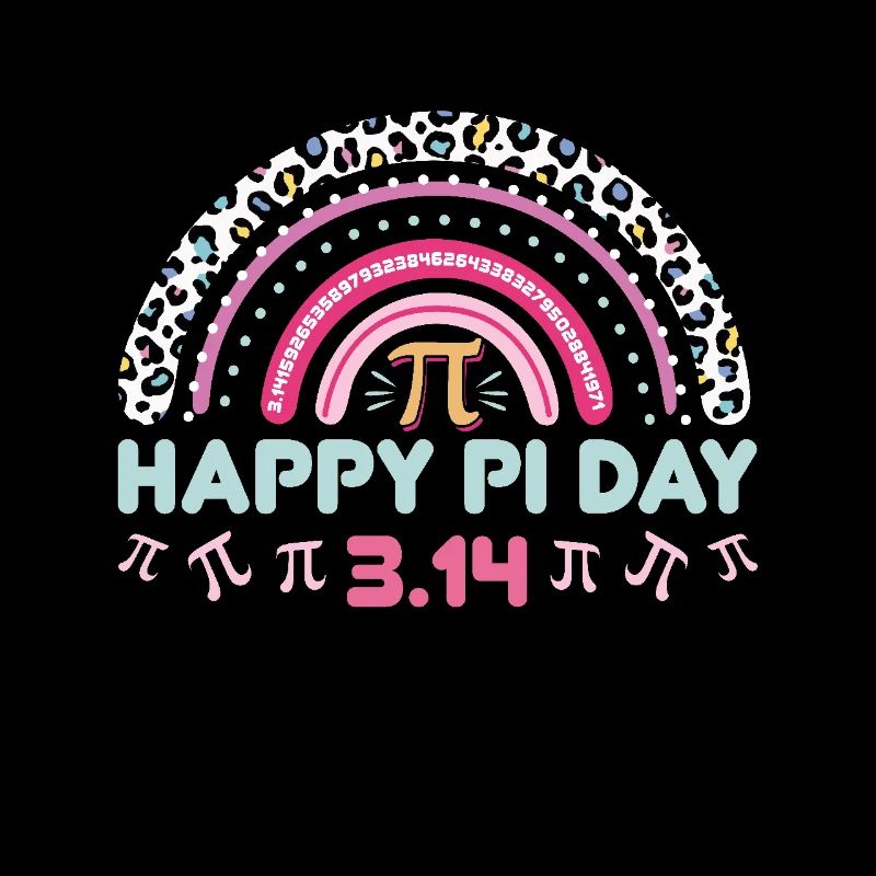 Happy Pi Day 3:14 Conception arc-en-ciel