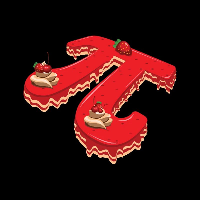 Pi Tag Kuchen Himbeere Erdbeere Design