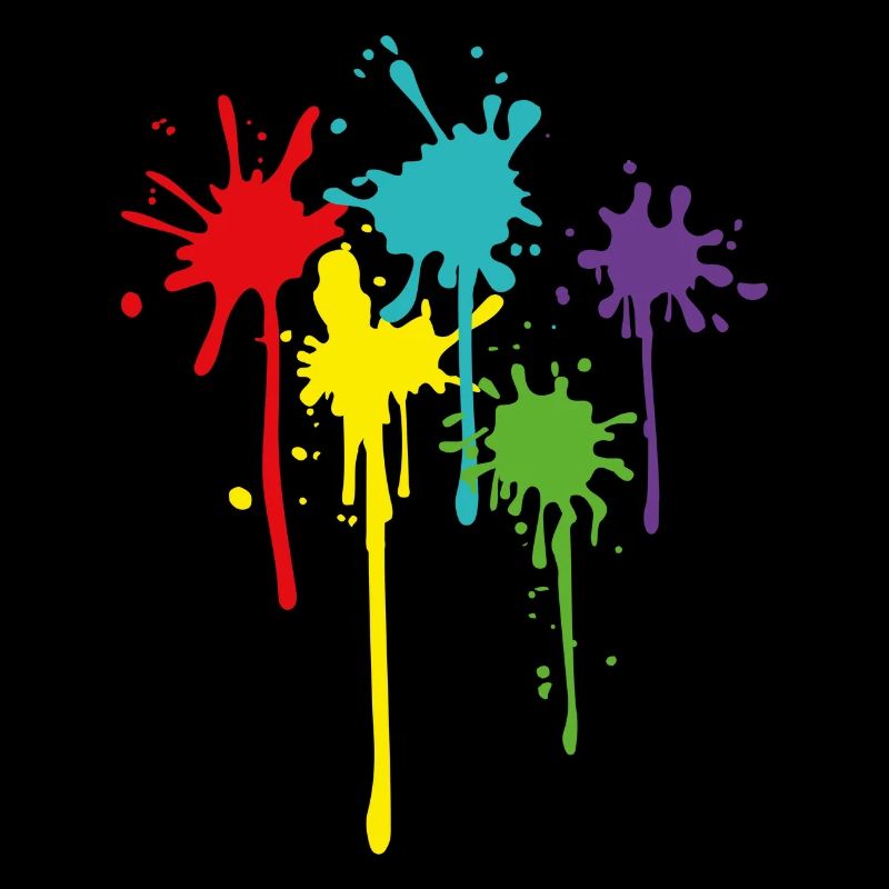 Carnaval Couleurs vives Taches Éclaboussures de couleur